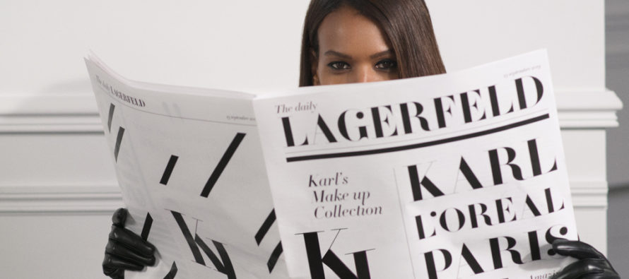 Det håller på att färdigställas en skönhetsserie av L’Oréal Paris och Karl Lagerfeld